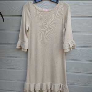 Lilly Pulitzer gold dress